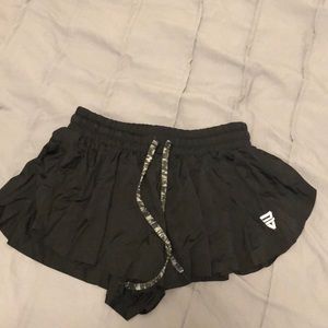 Black butterfly shorts